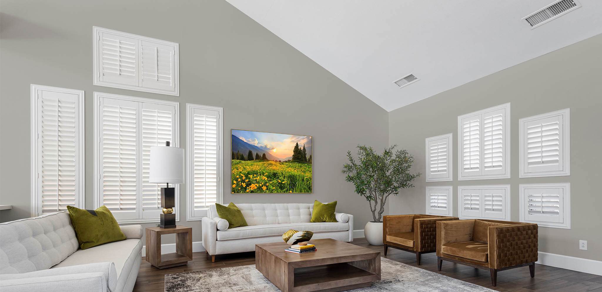 Shutters in a Miami living room