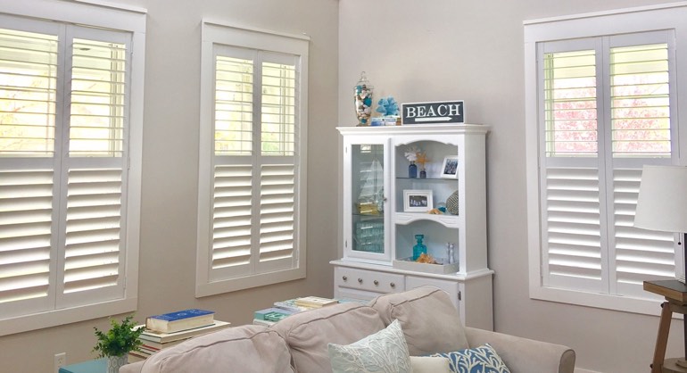 Miami Florida shutters in living room
