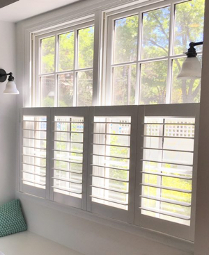 Faux wood cafe shutters Miami faux wood cafe shutters