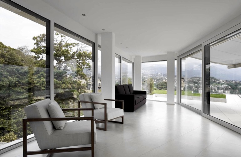 Window Film For A Contemporary Room In Miami Contemporary room with window film